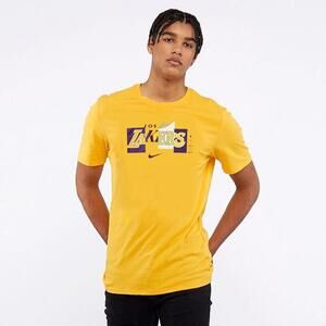 Mens Dri-Fit Los Angeles Lakers Ly T-Shirt Gold  Md